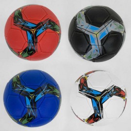 Мяч Футбольный С 40210 (60) размер №5 - 4 вида, материал мягкий PVC, 330-350 грамм, резиновый баллон