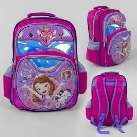 Рюкзак школьный С 43576 (50) 3D рисунок, 1 отделение, 2 кармана, мягкая спинка, в пакете