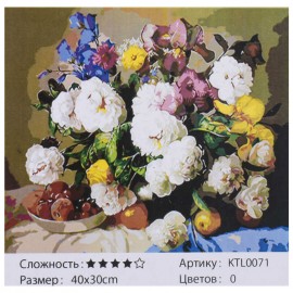Картина по номерам KTL 0071 (30) в коробке, 40х30