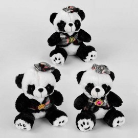 Мягкая игрушка M 09872 (120) “Панда в жилете”, 3 вида, высота 34 см