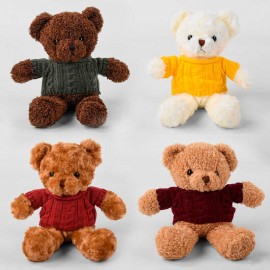 Мягкая игрушка M 11108 (75) “Медвежонок в свитерке”, 4 вида, высота 40 см