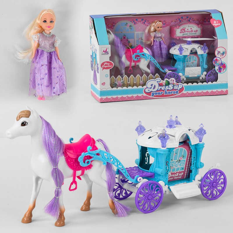 Кукла с каретой 5506 (12) кукла, лошадь, в коробке