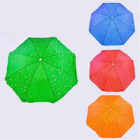 Зонт пляжный С 36390 (30) 5 цветов, d=150см, длина 180см